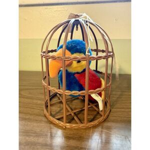 NOS House Of Lloyd Style Talking Parrot In Cage